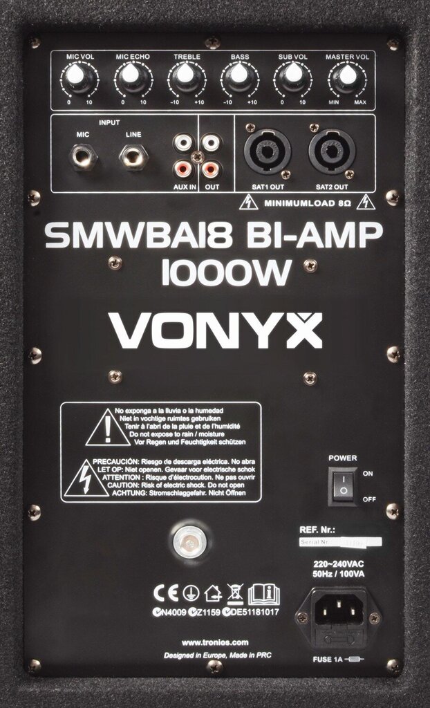 Vonyx SMWBA18 cena un informācija | Skaļruņi | 220.lv