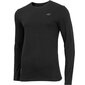 Sporta krekls ar garām piedurknēm vīriešiem 4F H4Z19-TSML001, Deep Black cena un informācija | Sporta apģērbs vīriešiem | 220.lv