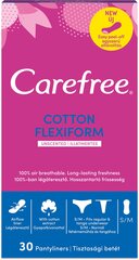 CAREFREE Flexiform ieliktnīši 30 gab cena un informācija | Tamponi, higiēniskās paketes, ieliktnīši | 220.lv