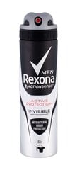 Спрей-дезодорант для мужчин Rexona Men Active Protection+ Invisible 150 мл цена и информация | Rexona Духи, косметика | 220.lv