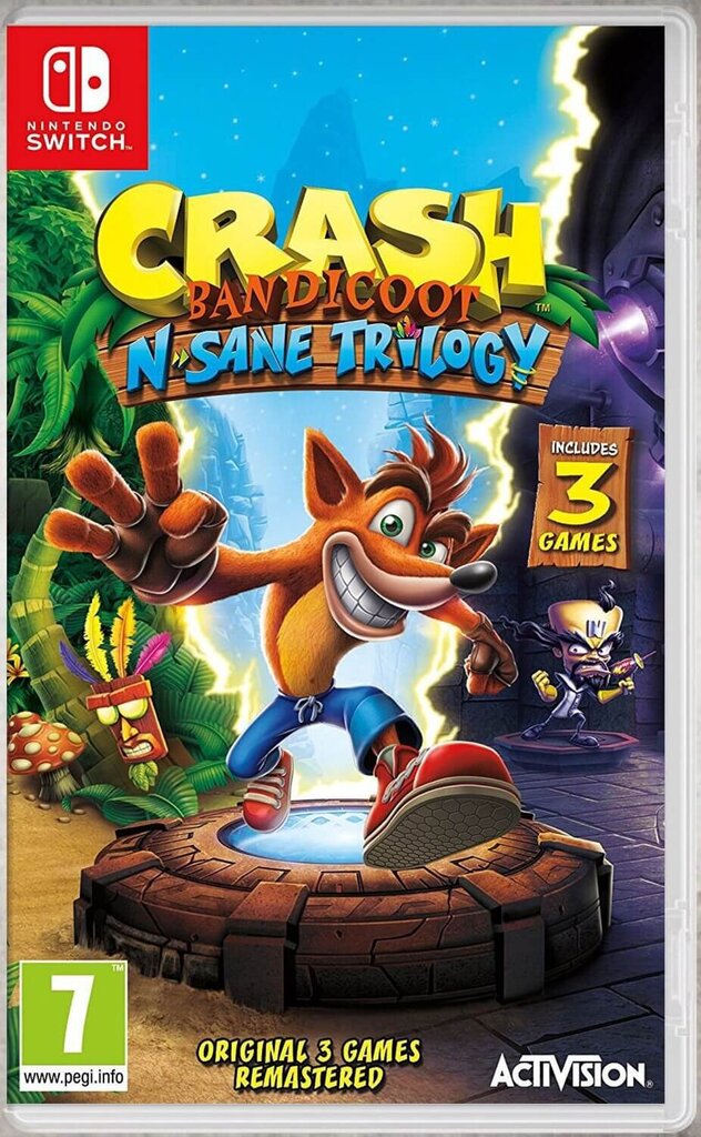 Crash Bandicoot N. Sane Trilogy (Switch) cena un informācija | Datorspēles | 220.lv