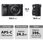 Sony A6100 16-50mm OSS (ILCE-6100L), Melns цена и информация | Digitālās fotokameras | 220.lv