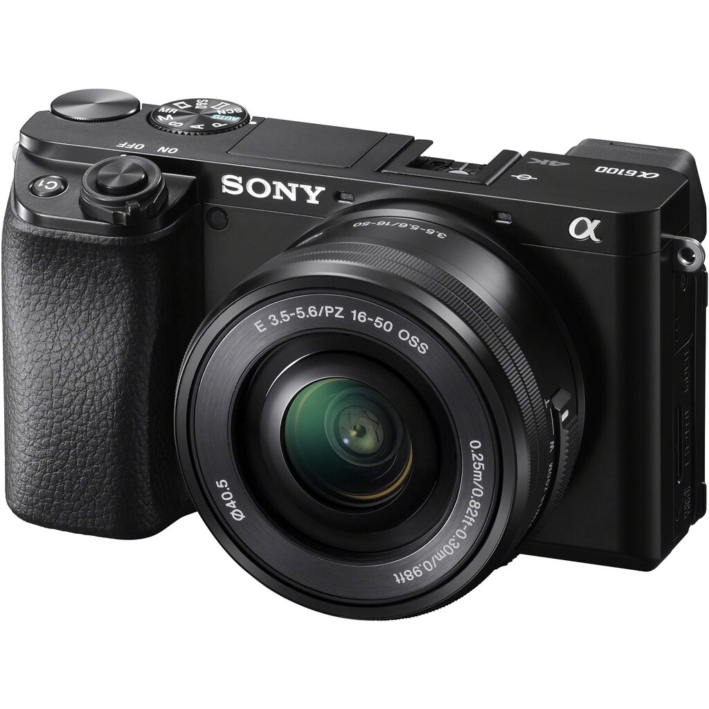 Sony A6100 16-50mm OSS (ILCE-6100L), Melns цена и информация | Digitālās fotokameras | 220.lv