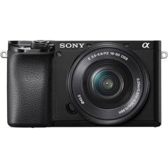 Sony A6100 16-50mm OSS (ILCE-6100L), Melns cena un informācija | Digitālās fotokameras | 220.lv