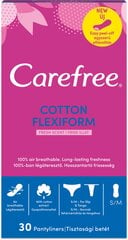 CAREFREE Flexiform Fresh ieliktnīši 30 gab. cena un informācija | Tamponi, higiēniskās paketes, ieliktnīši | 220.lv