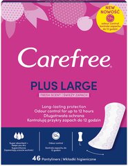 CAREFREE Large Fresh ieliktnīši, 46 gab. cena un informācija | Tamponi, higiēniskās paketes, ieliktnīši | 220.lv