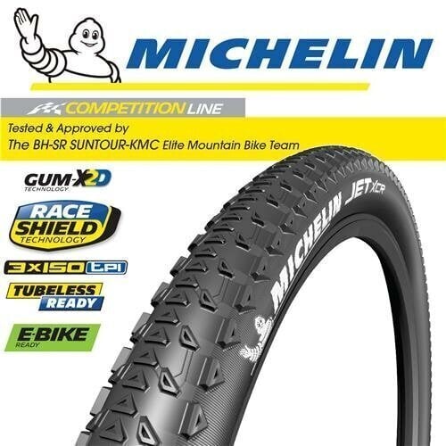 Velosipēdu riepa MICHELIN JET XCR TL READY 29X2.10 (54-622) 560gr cena un informācija | Velo riepas, kameras | 220.lv