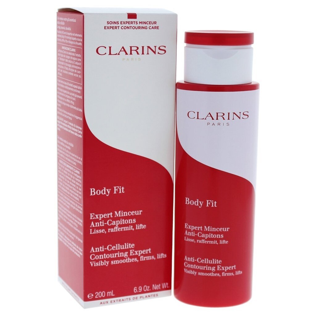 Ķermeņa kopšanas komplekts pret celulītu Clarins Body Fit 200 ml cena un informācija | Pretcelulīta līdzekļi, kosmētika ādas nostiprināšanai | 220.lv