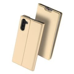 DUX DUCIS Skin Pro Atveramais maciņš telefonam Samsung Galaxy Note 10, Zelta cena un informācija | Telefonu vāciņi, maciņi | 220.lv