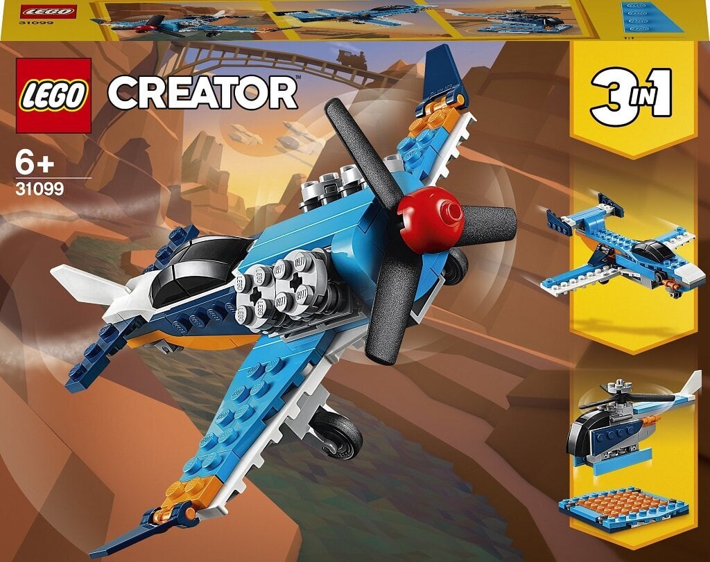 31099 LEGO® Creator Propellera lidmašīna cena un informācija | Konstruktori | 220.lv