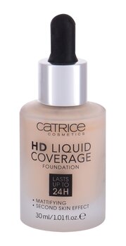 Tonālais līdzeklis "CATRICE HD Liquid Coverage" 002 cena un informācija | Grima bāzes, tonālie krēmi, pūderi | 220.lv