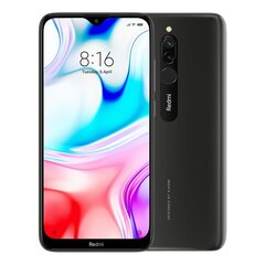 Xiaomi Redmi 8 64Гб, Dual SIM, Onyx Black цена и информация | Мобильные телефоны | 220.lv