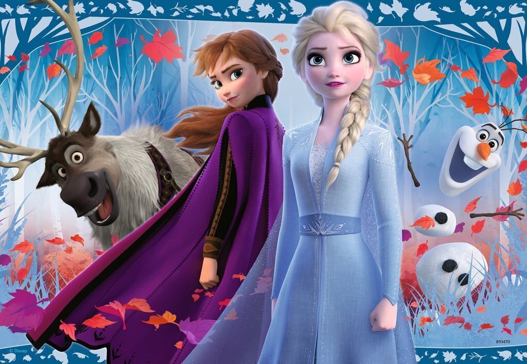 Puzle Ravensburger Ledus sirds 2 (Frozen 2) Ceļojums uz nezināmo, 2x12 d., 5009 cena un informācija | Puzles, 3D puzles | 220.lv