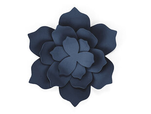 Papīra dekorācija Flowers, zila (1 kaste/ 40 iepak.) (1 iepak./ 3 gab.) cena un informācija | Svētku dekorācijas | 220.lv