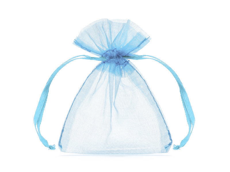 Dāvanu maisiņš, zils, 10cm (1 iepak./ 20 gab.) cena un informācija | Dāvanu saiņošanas materiāli | 220.lv