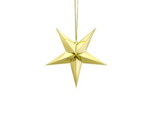 Piekarināms dekors Zvaigzne 30 cm, zelta cena un informācija | Svētku dekorācijas | 220.lv