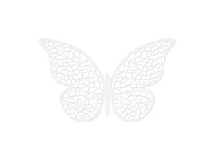 Papīra dekorācija Butterflies 8x5 cm (1 kaste/ 50 iepak.) (1 iepak./ 10 gab.) cena un informācija | Svētku dekorācijas | 220.lv