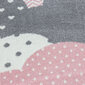 Ayyildiz apaļais bērnu paklājs Bambi Pink 0820, 120x120 cm cena un informācija | Paklāji | 220.lv
