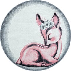 Ayyildiz apaļais bērnu paklājs Bambi Pink 0850, 120x120 cm cena un informācija | Paklāji | 220.lv