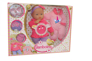 Детская кукла со звуками и аксессуарами Bambolina Amore, 36 см, BD1833 цена и информация | Игрушки для малышей | 220.lv