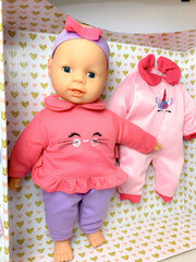 Детская кукла со звуками и аксессуарами Bambolina Amore, 36 см, BD1833 цена и информация | Игрушки для малышей | 220.lv
