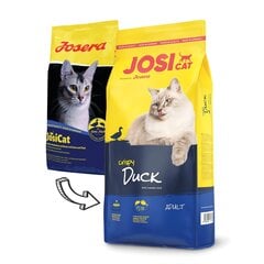 JosiCat ar kraukšķīgu pīli Crispy Duck, 10 kg cena un informācija | Sausā barība kaķiem | 220.lv