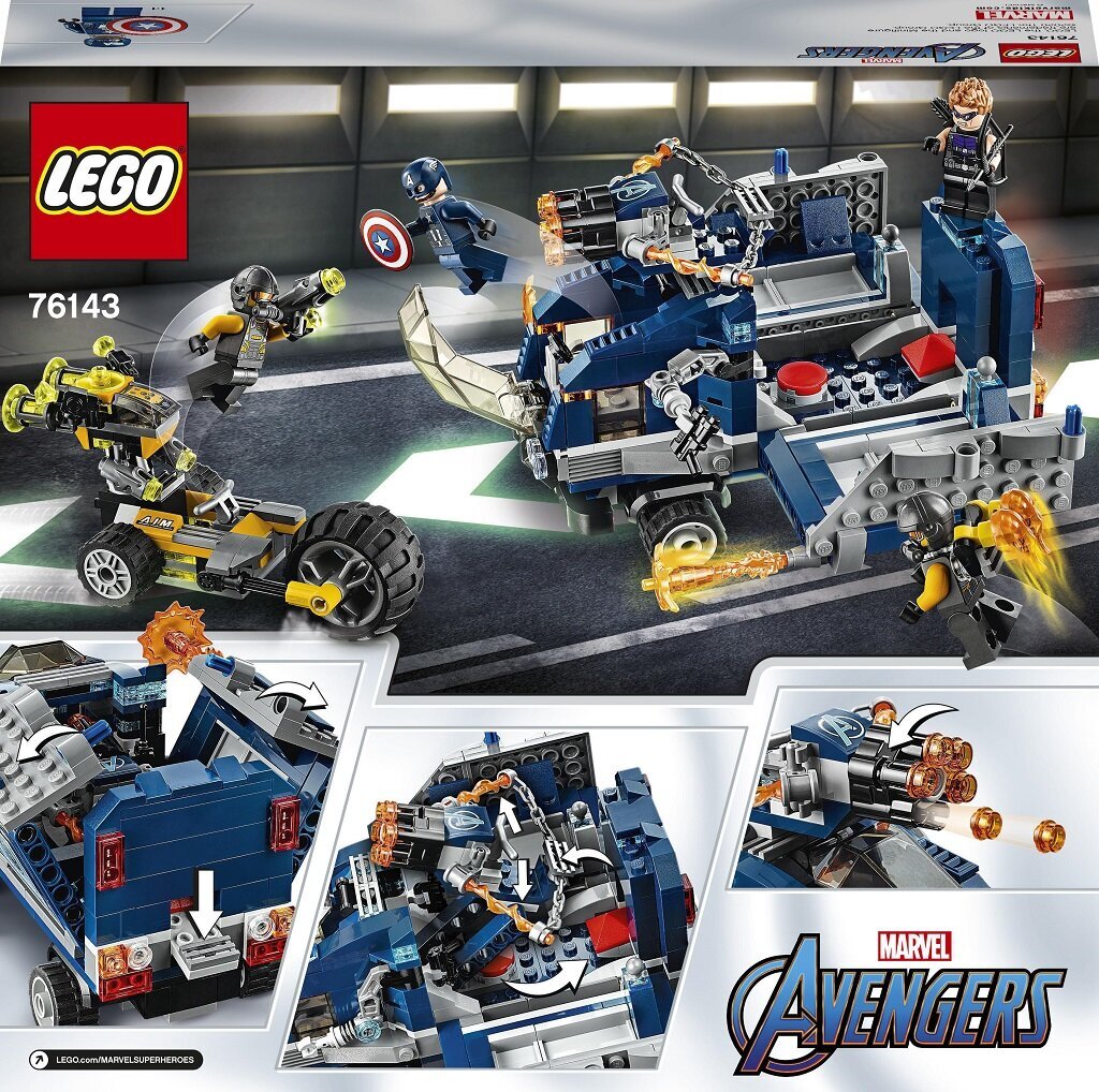 76143 LEGO® Super Heroes Atriebēju kravas automašīna cena un informācija | Konstruktori | 220.lv