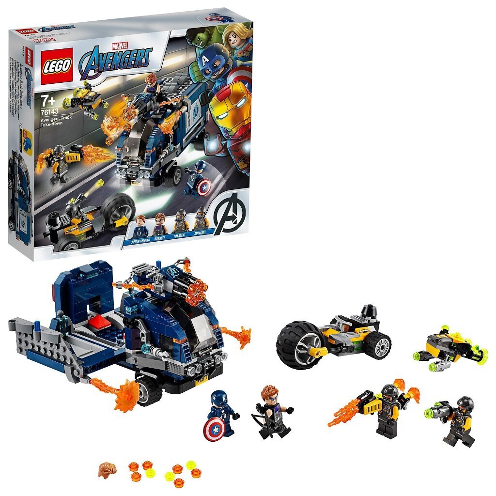 76143 LEGO® Super Heroes Atriebēju kravas automašīna cena un informācija | Konstruktori | 220.lv