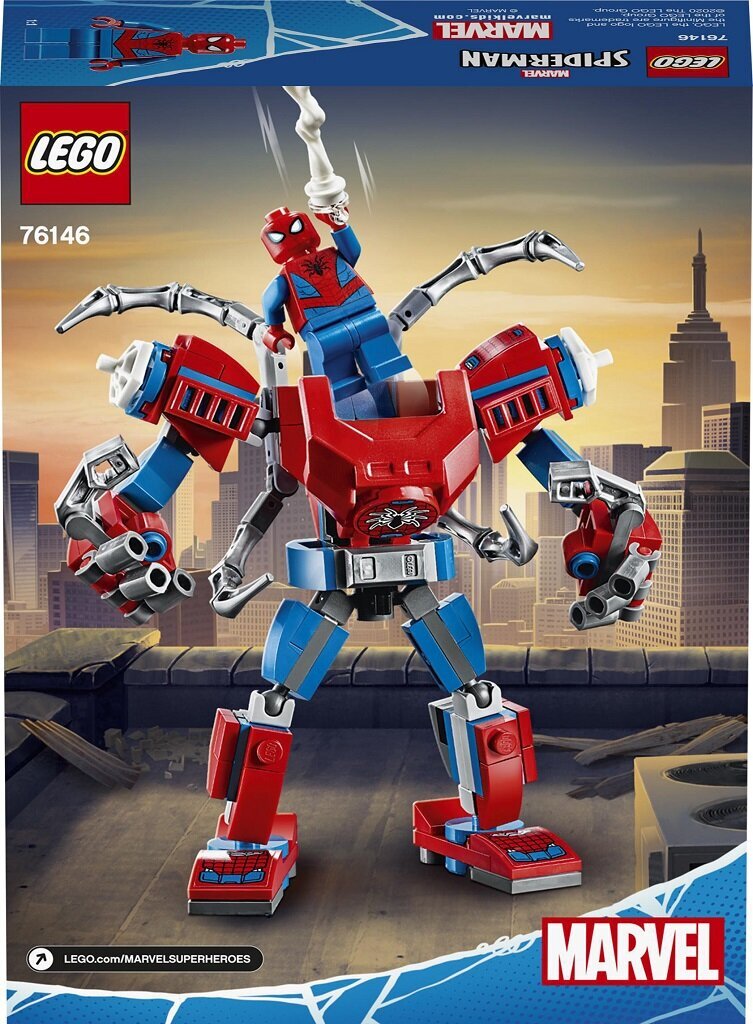 76146 LEGO® Super Heroes Zirnekļcilvēka robots cena un informācija | Konstruktori | 220.lv