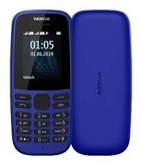 Nokia 105 SS (2019), 4MB, Blue cena un informācija | Mobilie telefoni | 220.lv