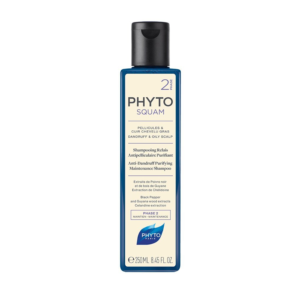Attīrošs matu šampūns Phyto Squam Anti-Dandruff Purifying 250 ml cena un informācija | Šampūni | 220.lv