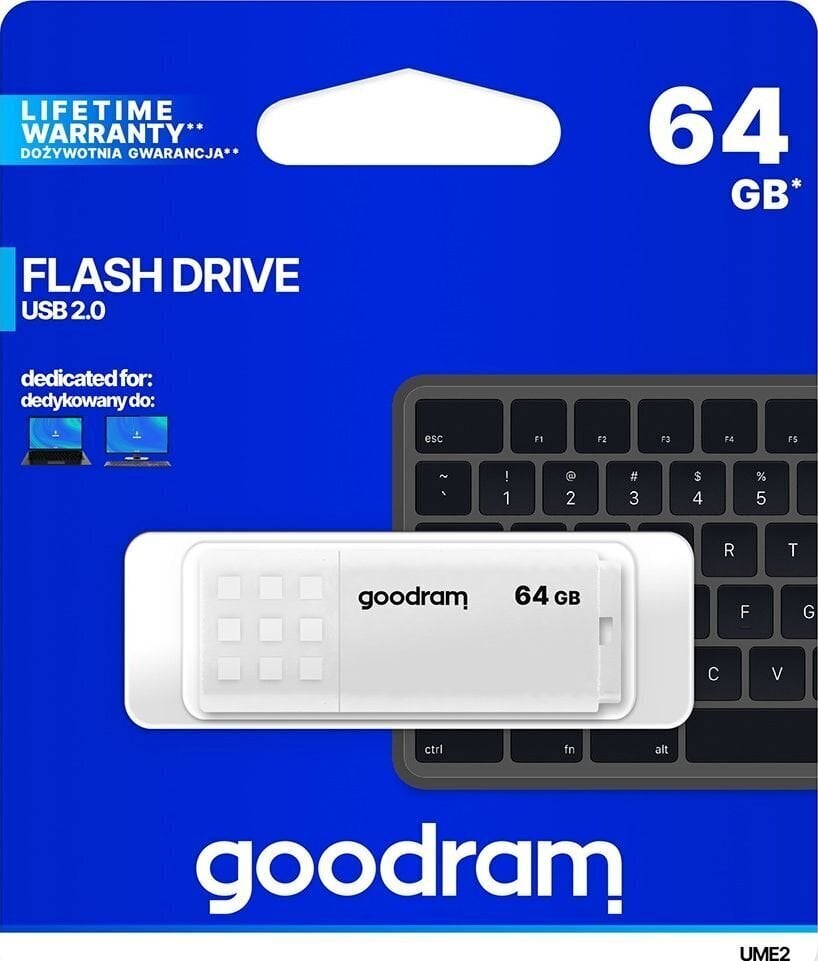 GOODRAM UME2-0640W0R11 cena un informācija | USB Atmiņas kartes | 220.lv