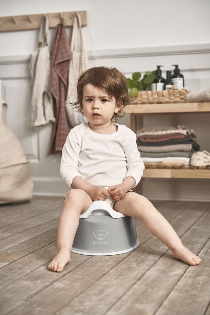 Podiņš Babyjorn Smart Potty Grey 051225 цена и информация | Bērnu podiņi | 220.lv