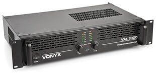 Vonyx VXA-3000 2x 1500W Усилитель цена и информация | Домашняя акустика и системы «Саундбар» («Soundbar“) | 220.lv