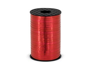 Plastmasas dāvanu iesaiņošanas lente, sarkana, 5mm/225m (1 kaste/ 50 gab.) cena un informācija | Dāvanu saiņošanas materiāli | 220.lv