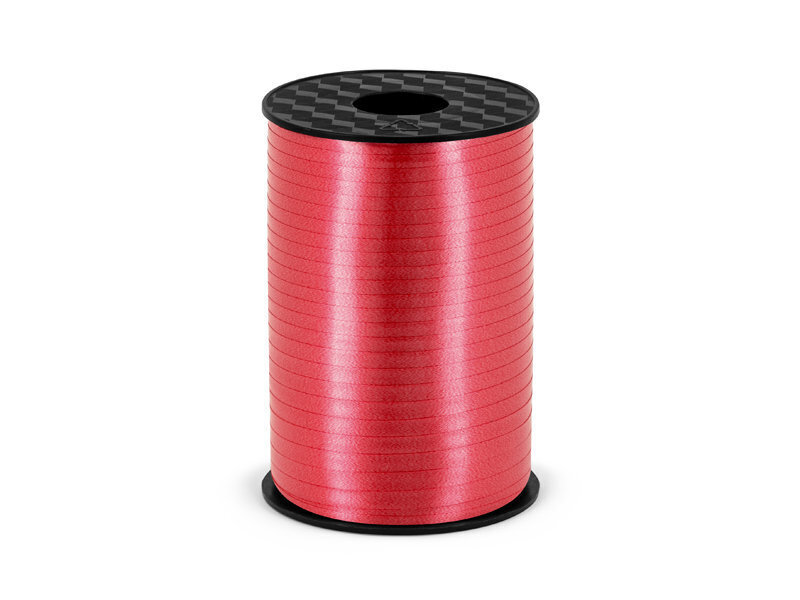 Plastmasas dāvanu iesaiņošanas lente, sarkana, 5mm/225m cena un informācija | Dāvanu saiņošanas materiāli | 220.lv