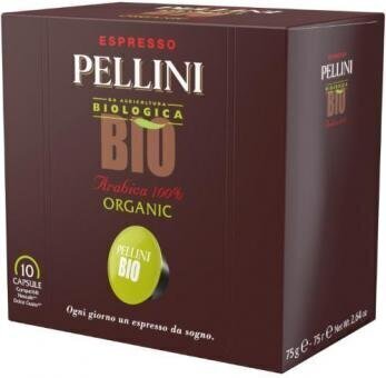 PELLINI BIO, 10 kafijas kapsulas cena un informācija | Kafija, kakao | 220.lv