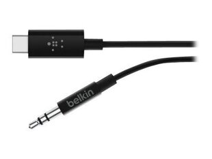 Belkin F7U079bt06-BLK, USB-C/Aux 3.5 mm, 1.8 m цена и информация | Кабели и провода | 220.lv