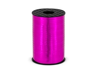 Пластиковая лента для упаковки подарков, розовая, 5мм/225м цена и информация | Упаковочные материалы для подарков | 220.lv