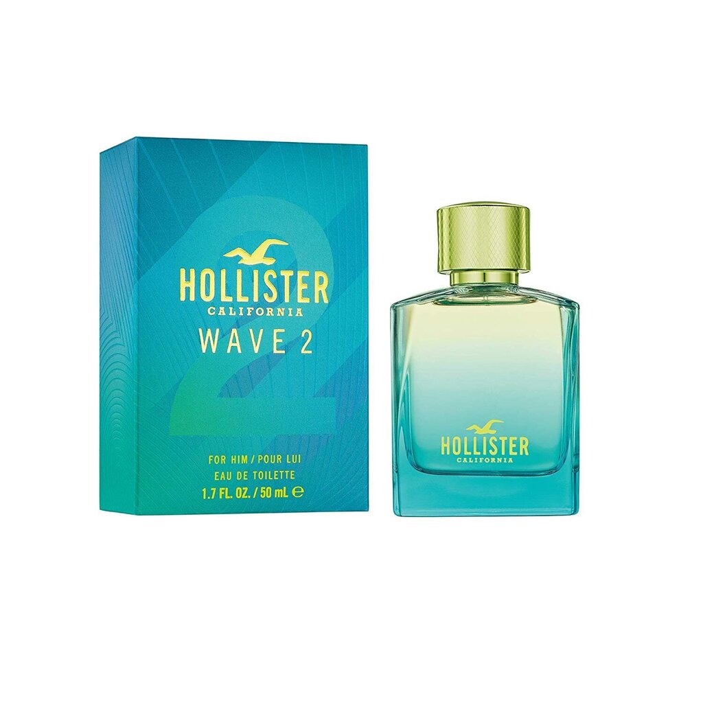 Tualetes ūdens Hollister Wave 2 EDT vīriešiem 50 ml цена и информация | Vīriešu smaržas | 220.lv