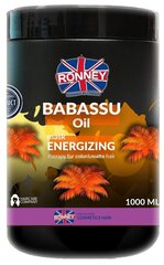 Dzīvīgumu piešķiroša matu maska Ronney Babassu Oil Professional 1000 ml cena un informācija | Kosmētika matu stiprināšanai | 220.lv