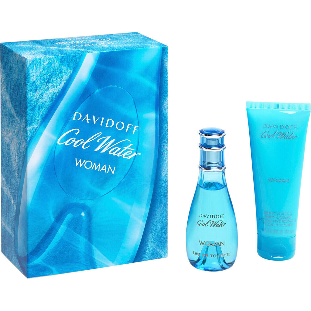 Komplekts Davidoff Cool Water: EDT 30 ml + ķermeņa losjons 75 ml цена и информация | Sieviešu smaržas | 220.lv