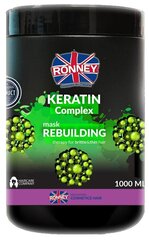 Восстанавливающая маска для волос Ronney Keratin Complex Professional 100 мл цена и информация | Средства для укрепления волос | 220.lv