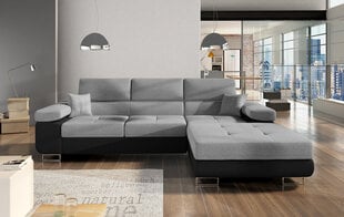 Мягкий угловой диван Armando, серый/черный цена и информация | Угловые диваны | 220.lv