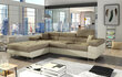 Stūra dīvāns Armando, smilšu krāsas/balts cena un informācija | Stūra dīvāni | 220.lv