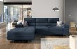 Stūra dīvāns Armando, zils cena un informācija | Stūra dīvāni | 220.lv