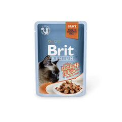 Brit Premium Cat Delicate konservi kaķiem maisiņā Turkey in Gravy 85g x 24gab. cena un informācija | Konservi kaķiem | 220.lv