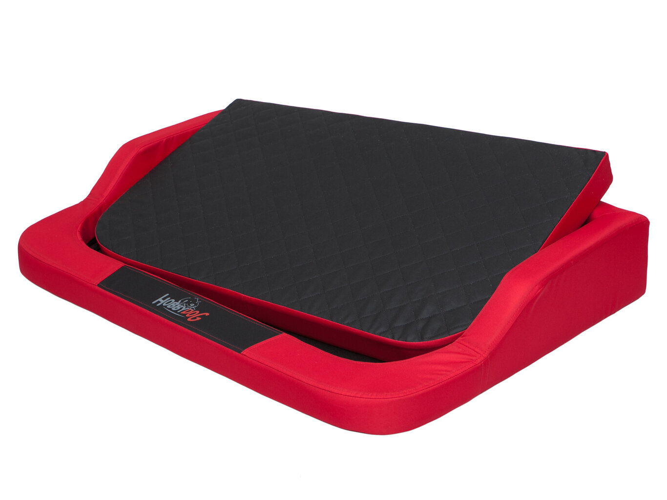 Hobbydog guļvieta Medico Standard XL, 94x62 cm, sarkanas/melnas krāsas cena un informācija | Suņu gultas, spilveni, būdas | 220.lv