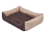 Hobbydog guļvieta Eco XL, 82x60 cm, brūna/smilšu krāsas