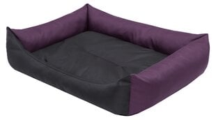 Hobbydog guļvieta Eco XXL, 105x75 cm, violetas/melnas krāsas cena un informācija | Suņu gultas, spilveni, būdas | 220.lv